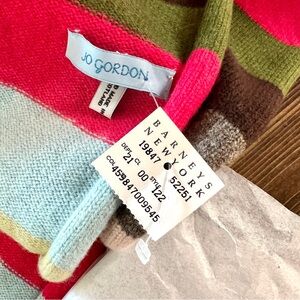 Vintage Jo Gordon Lambswool Knit Scarf